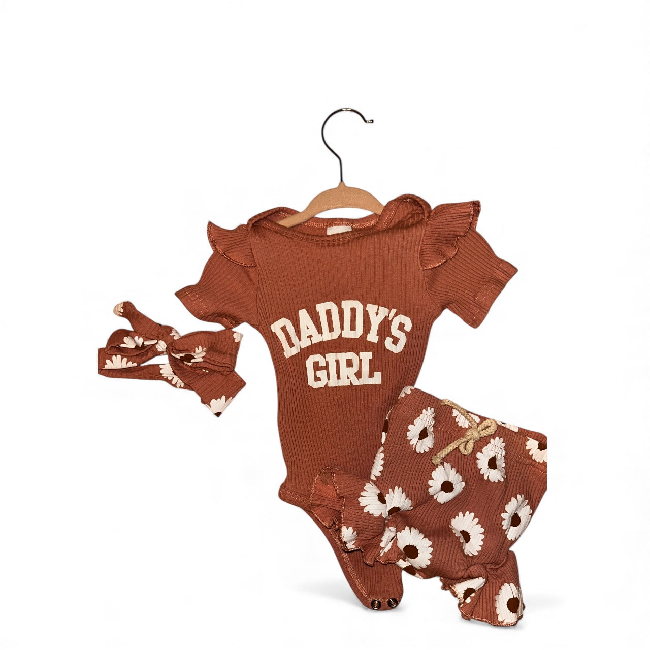 0-3M daddy’s girl 3 pc outfit $5