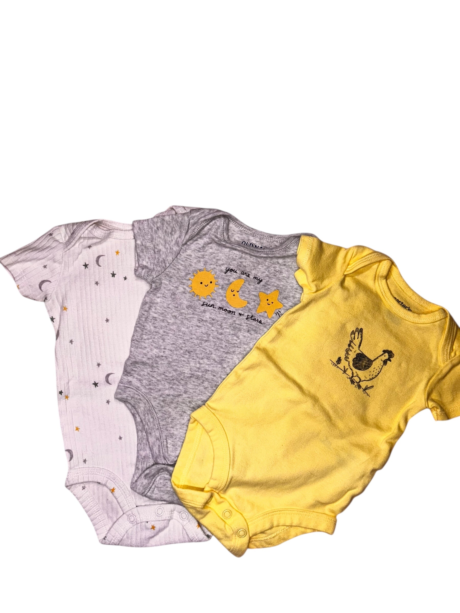 0-3M 3pc onesies $3