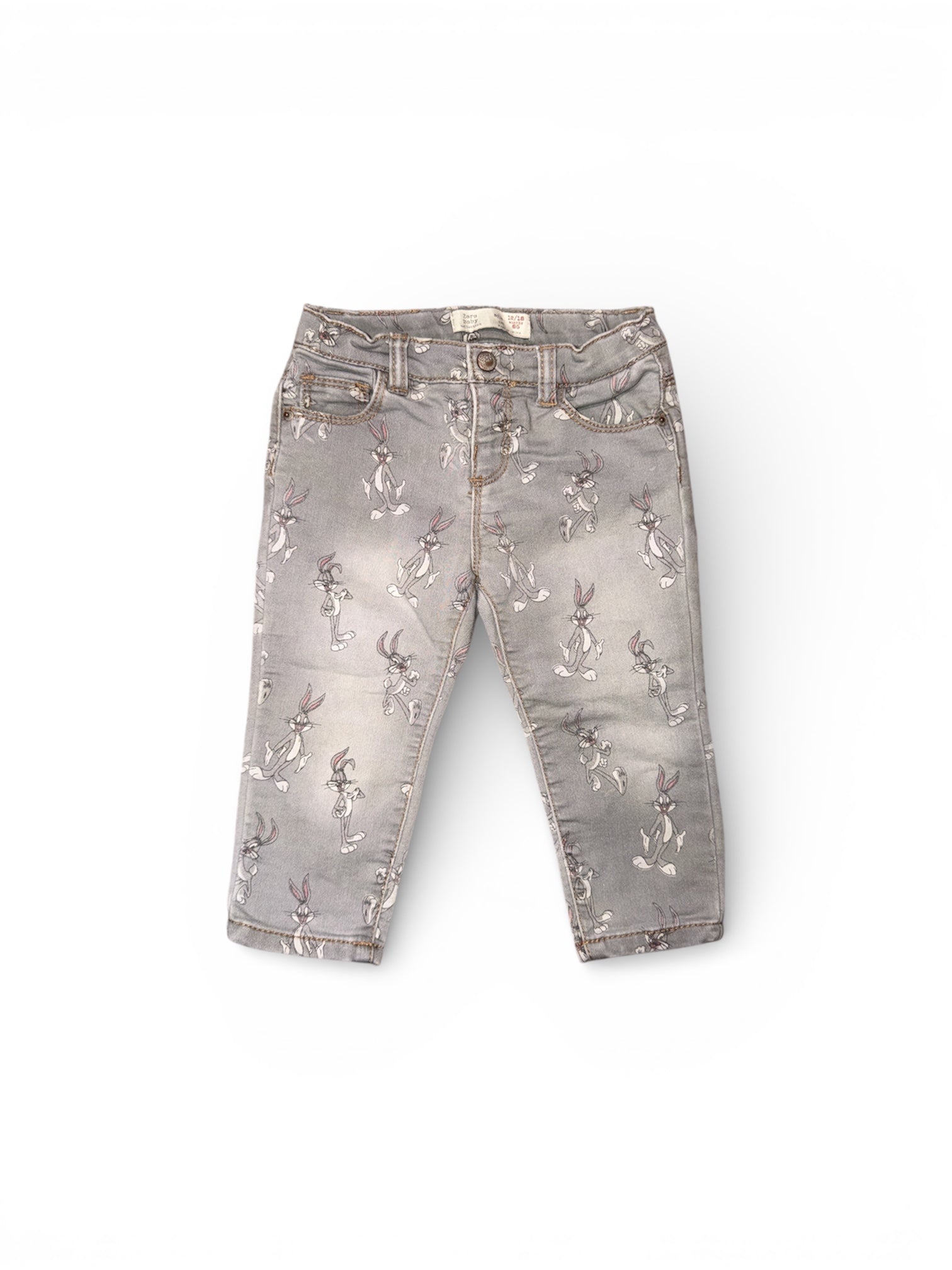 Zara X Looney Tunes Size 12/18M Bugs Bunny Jeans $7